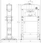 Preview: Bernardo PWK 100 F Pneumatische Werkstattpresse