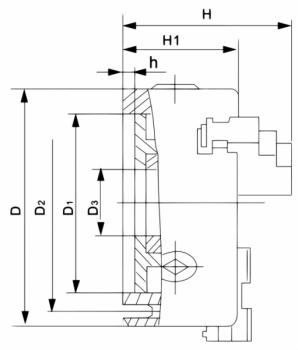 Bernardo Standard-3-Backenfutter DK11-100