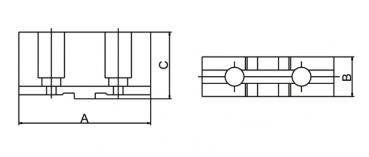 Bernardo Soft top jaws DSTJ-DK12-125