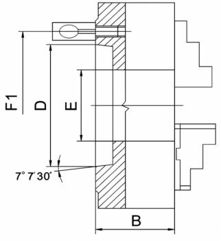 Bernardo Präzisions-3-Backenfutter PO3-400/D8