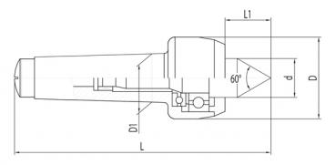 Bernardo Mitlaufende Körnerspitze Typ PC - MK 4