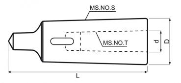 Bernardo Morse taper drill sleeve MT 4 / 1