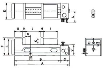Bernardo Pneumatik-Schraubstock PQV 130 V