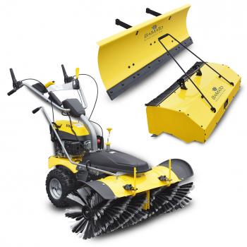 BAMATO sweeper KEM-1000 with collection container / snow blade / E-start