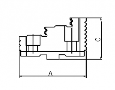 Mack harte, umkehrbare Aufsatzbacken für Planspiral-Drehfutter 125/3