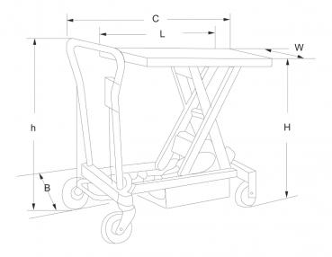 Bernardo ES 800 D Scherenhubtisch