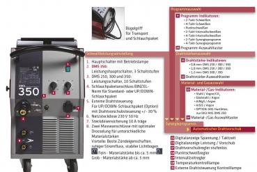 ELMAG DIGI-MIG 3000 SYNERGY / DMS 350 Schutzgas-Schweissanlage