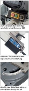 ELMAG TB 125 Vario metal band saw machine