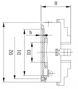 Bernardo Standard-4-Backenfutter DK12-250