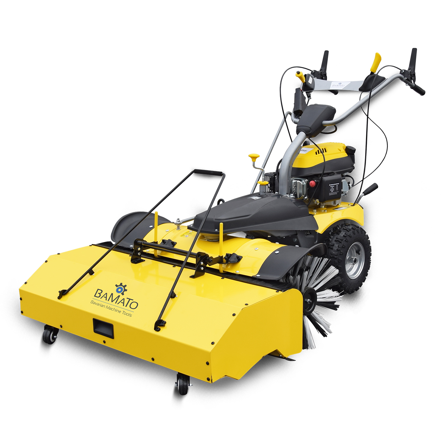 BAMATO sweeper KEM-1000 with collection container / snow blade / E-start