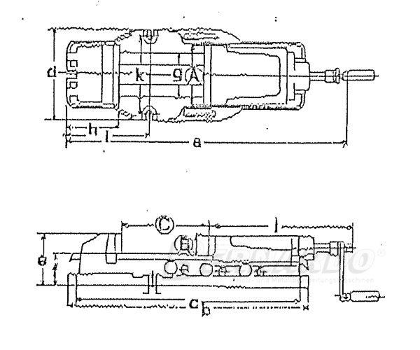 Bernardo Hydro-Maschinenschraubstock AH 100
