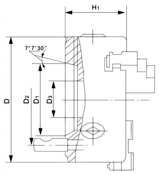 Bernardo Standard-3-Backenfutter DK11-315/D6