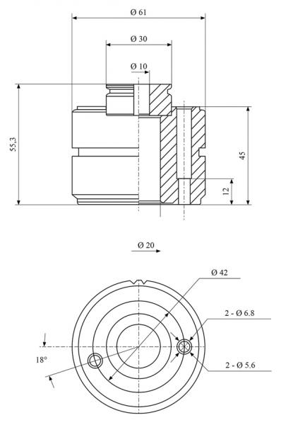 Bernardo quick-change steel holder system Multifix size A