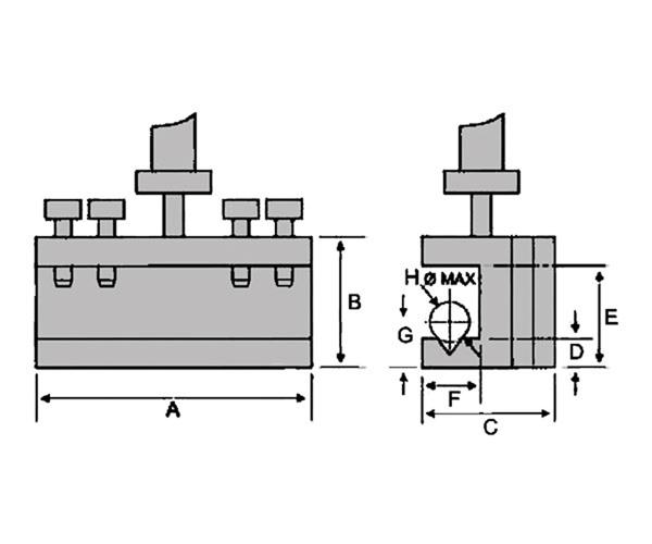 Bernardo Wechselhalter mit Prismeneinsatz für Gr. 3