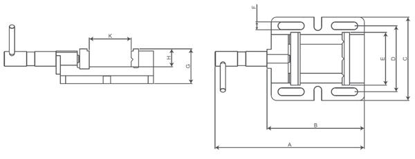 Bernardo BMO 150 drilling machine vice