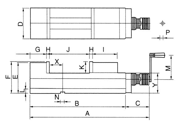 Bernardo NC-Maschinenschraubstock CHV 100 V