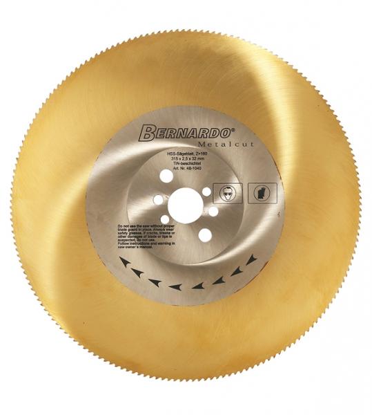 Bernardo Sawblade HSS TiN-coated 250 x 2,0 x 32 mm, Z 128