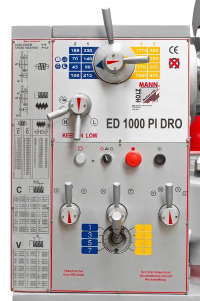 ED1000PIDIG_400V Holzmann Metalldrehbank mit Digitalanzeige