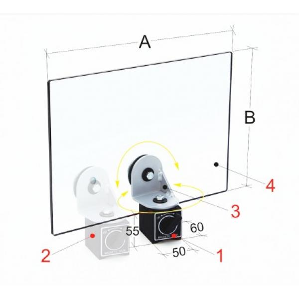 Bernardo PBM 20/325 Schutzschilder mit Befestigungsmagnet