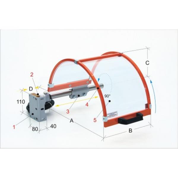 Bernardo PTO 01/600 Schutzeinrichtung für Drehmaschine