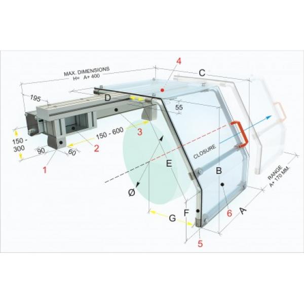 Bernardo PTO 20/400 Schutzeinrichtung für Drehmaschine