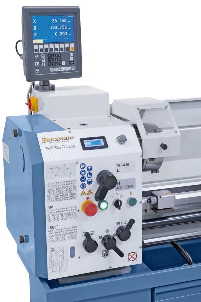 Bernardo Profi 880 G Vario - 400 V Center lathe incl. 2-axis digital display