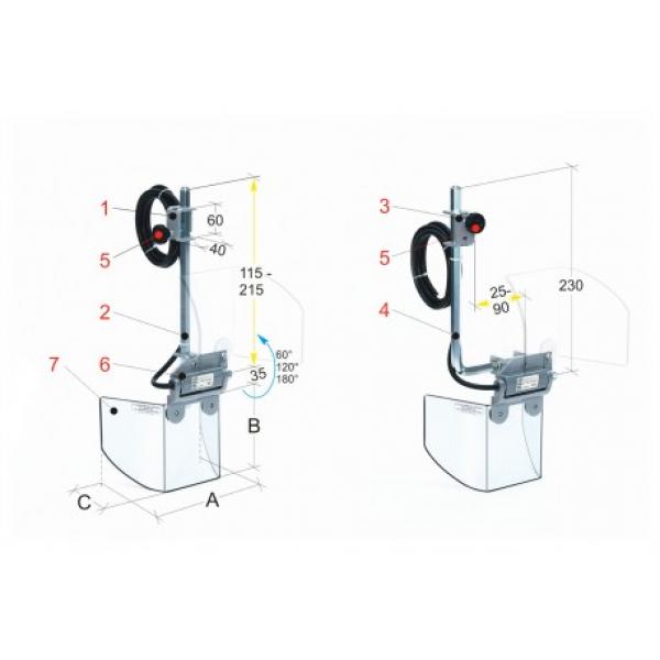 Bernardo protection device for drilling machine PTR 11/140