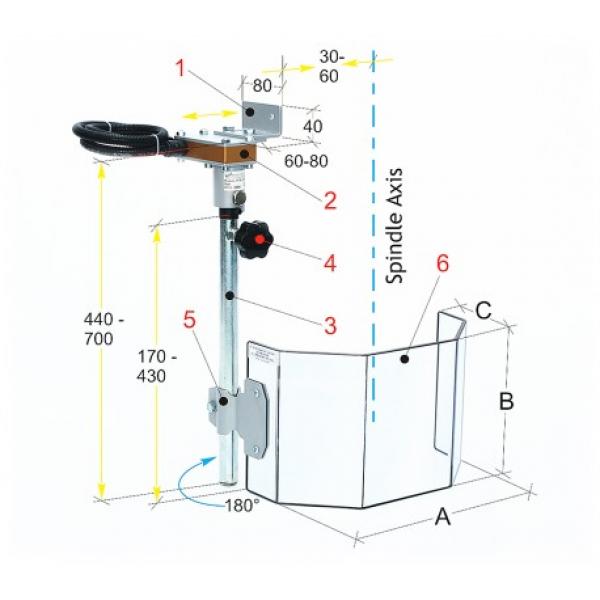 Bernardo protection device for drilling machine PTR 20/300