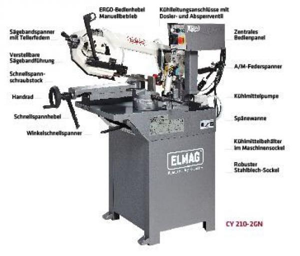 ELMAG CY210-2GN Gehrungs-Bandsägemaschine