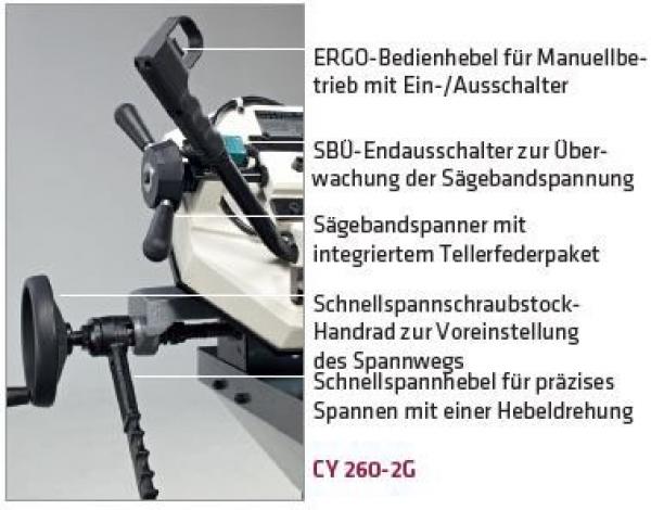 ELMAG CY260-2G Bandsaw for mitre cuts online