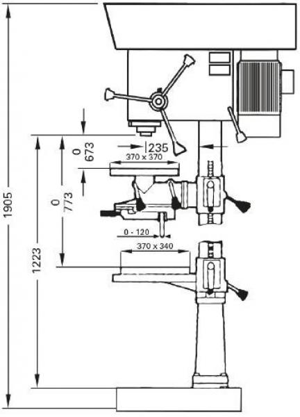ELMAG HSSB 32 Premium high-speed column drill