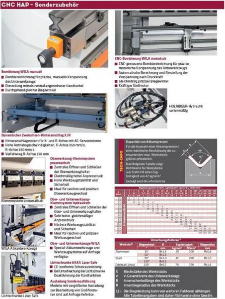 ELMAG Hydraulische Abkantpresse 3-Achsen Mod. CNC-HAP 3760x175t-CNC
