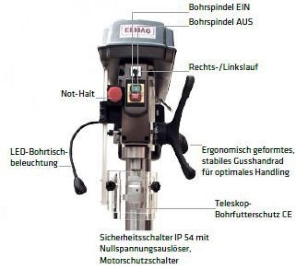 ELMAG KBM 25 TN Keilriemen-Tischbohrmaschine