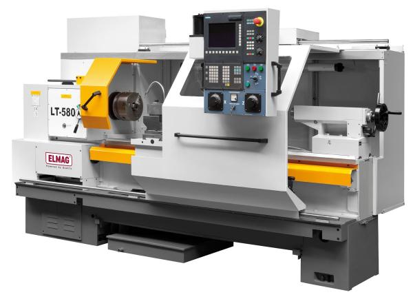 ELMAG LT 580 CNC-Drehmaschine PREMIUM 'SIEMENS'Spitzenweite 1500mm-inkl. ROEHM-Drehfutter