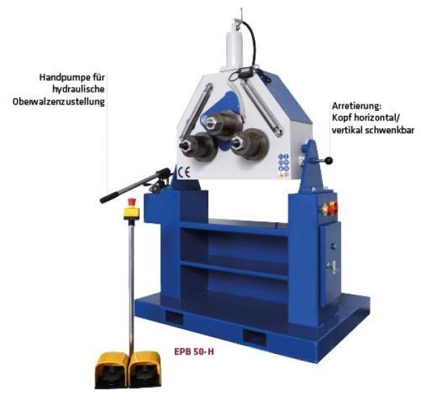 ELMAG PREMIUM EPB 50-H MOTORISCHE RINGBIEGEMASCHINE MIT HANDPUMPE