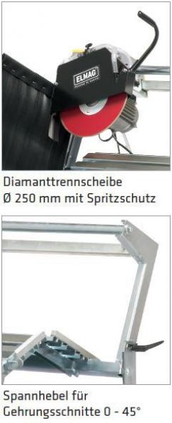 ELMAG STM 640/250 K Steintrennmaschine 230 Volt