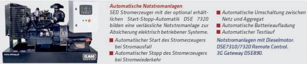 ELMAG SED 11WE Stromerzeuger mit KUBOTA-Motor D1703M