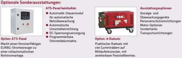 ELMAG SEDSS 7000WDE-AVR-DSE3110 Stromerzeuger mit HATZ-Motor 1B40 (super-schallgedämmt)